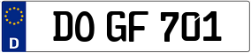 Trailer License Plate